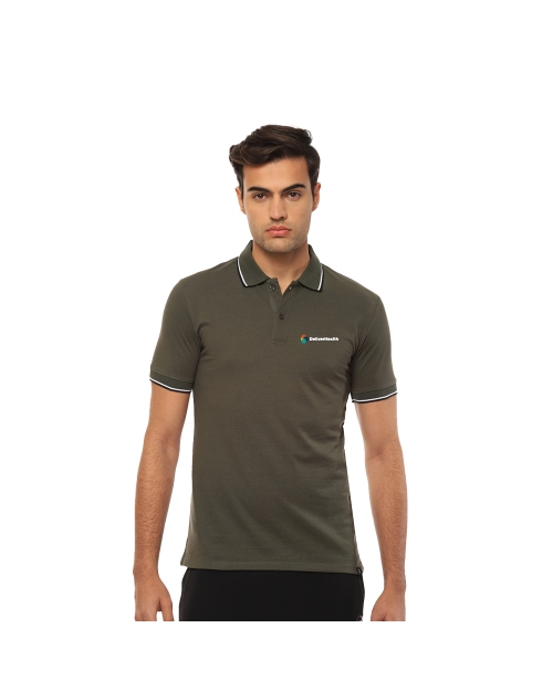 Hummel Eunice Polo T-shirt-Olive Green with Black